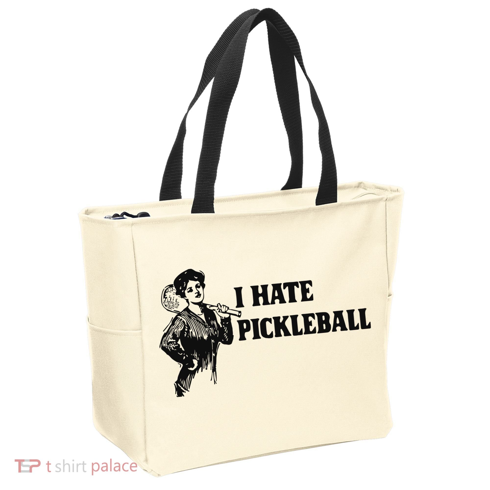 I Hate Pickleball Tote Bag