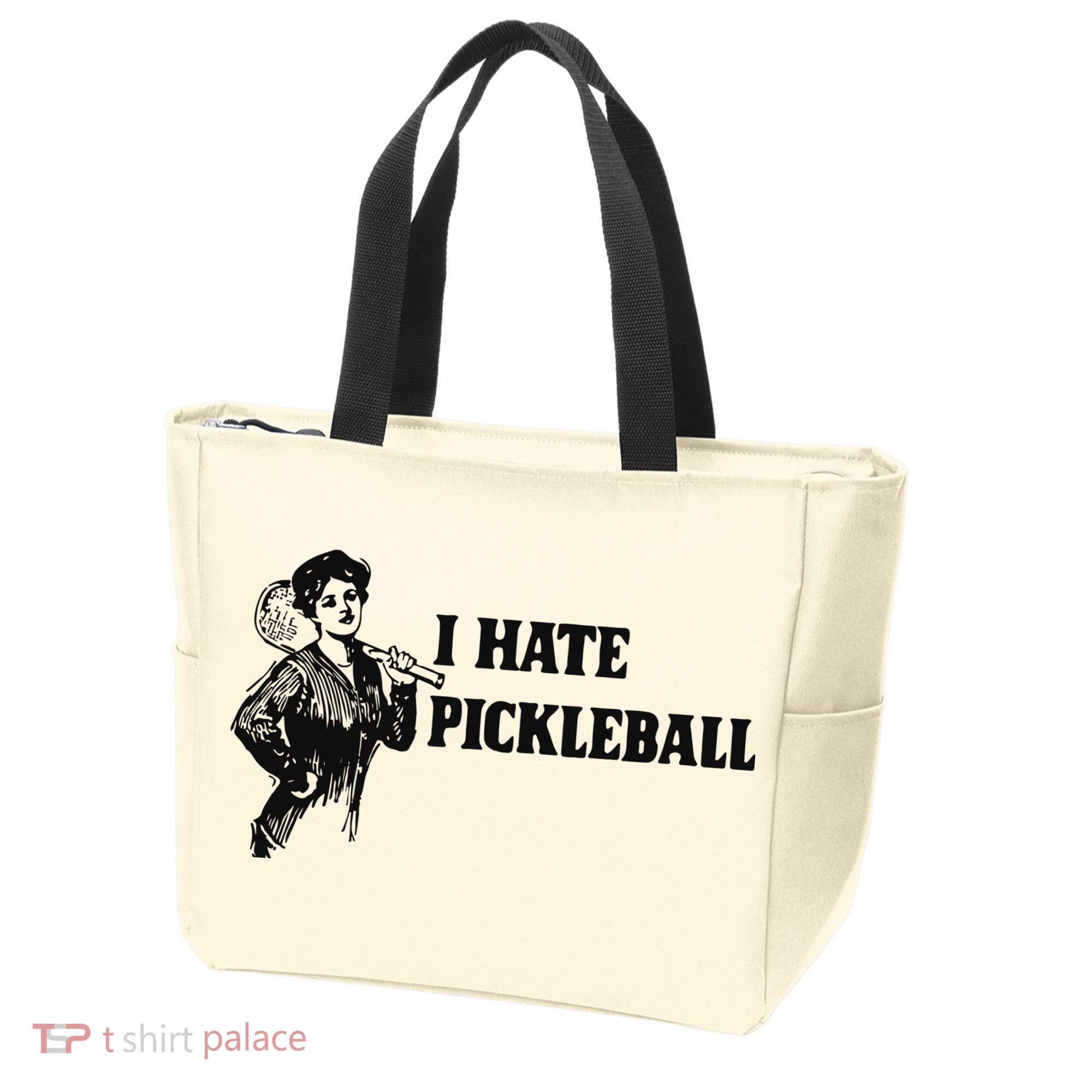 I Hate Pickleball Tote Bag