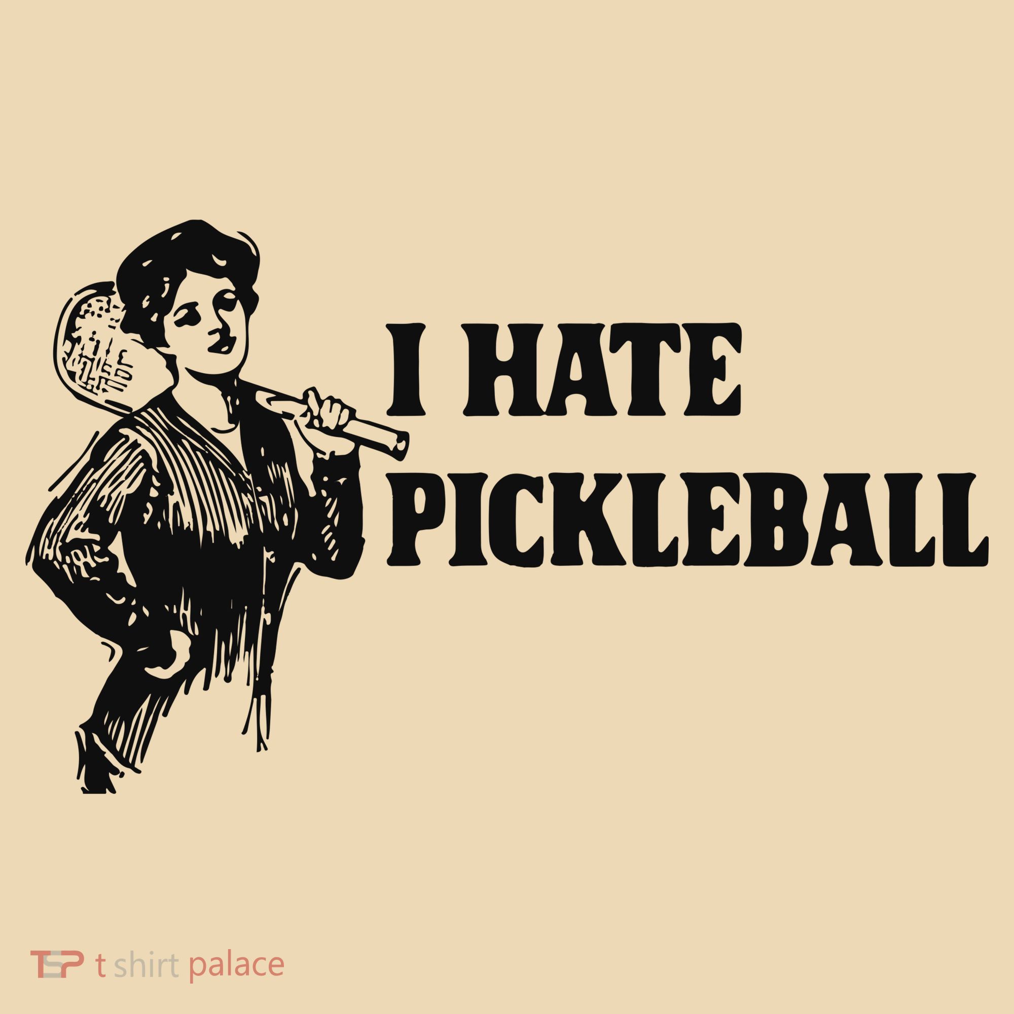 I Hate Pickleball Tote Bag