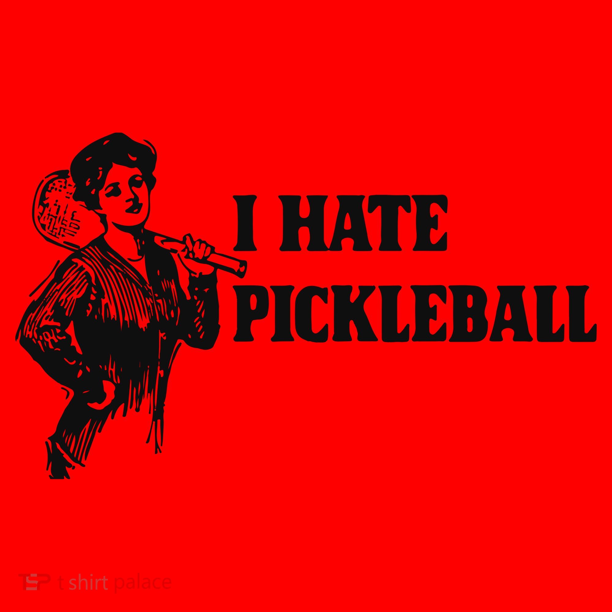 I Hate Pickleball Santa Hat