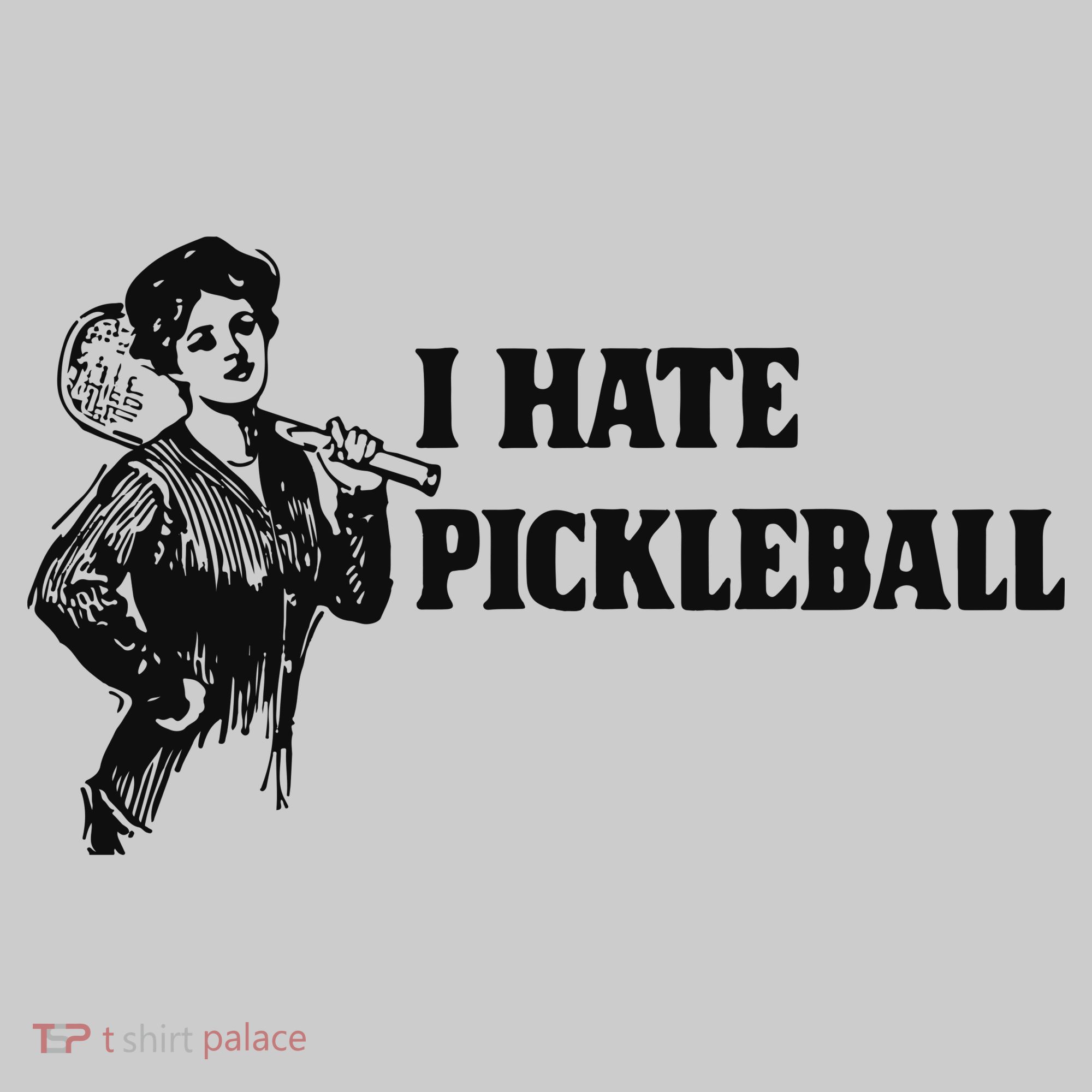 I Hate Pickleball Tie-Dye T-Shirt