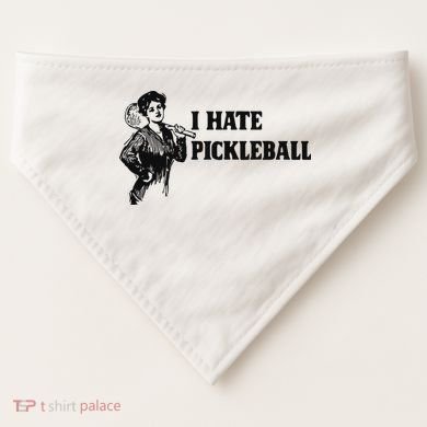 I Hate Pickleball USA-Made Doggie Bandana