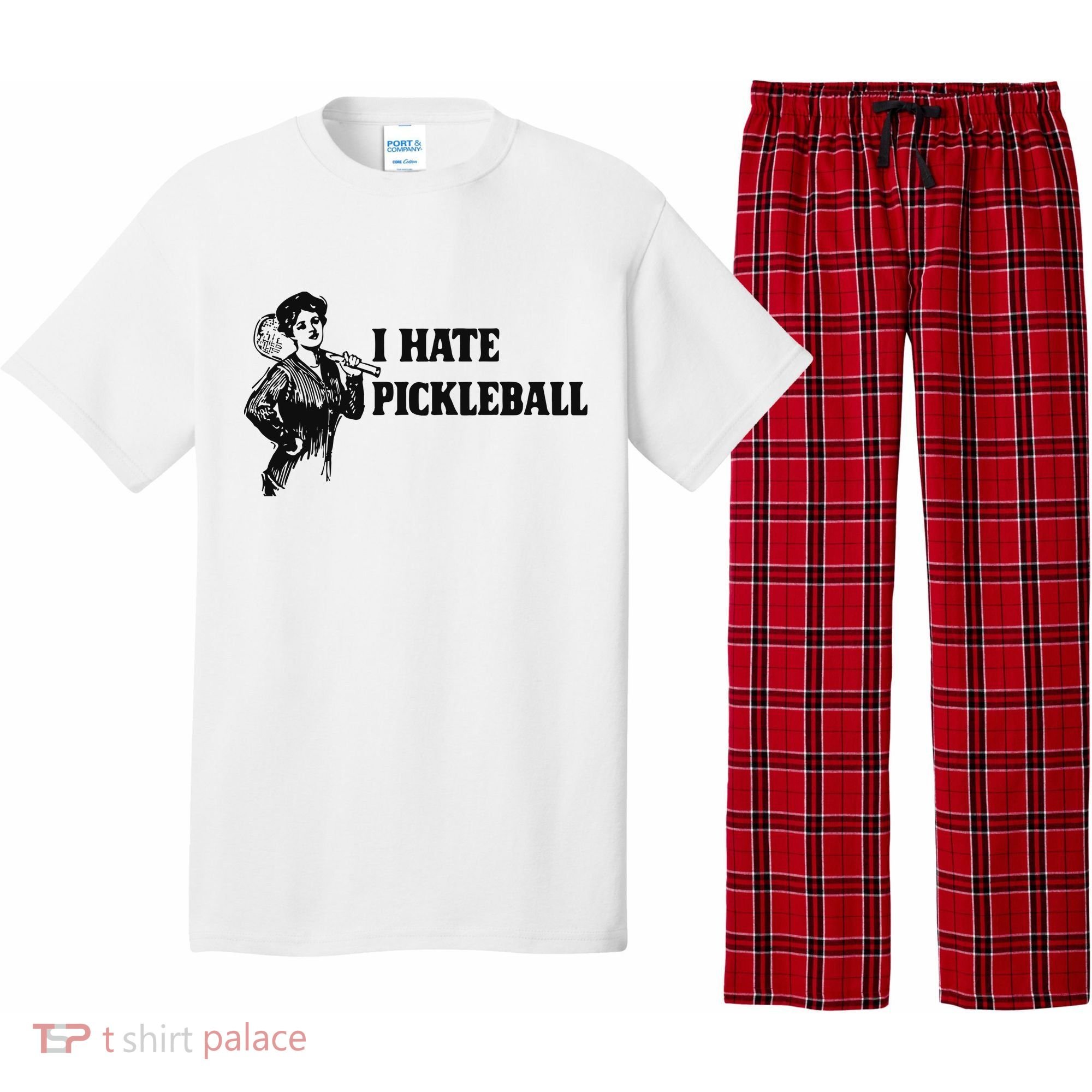 I Hate Pickleball Pajama Set