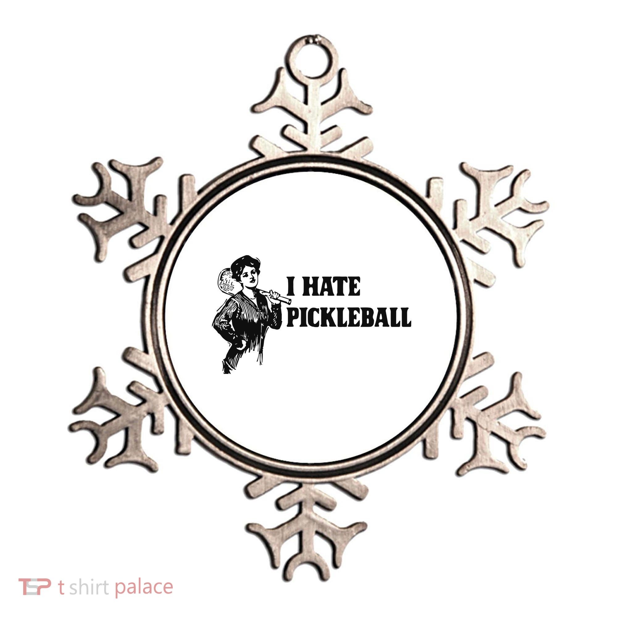 I Hate Pickleball Ornament