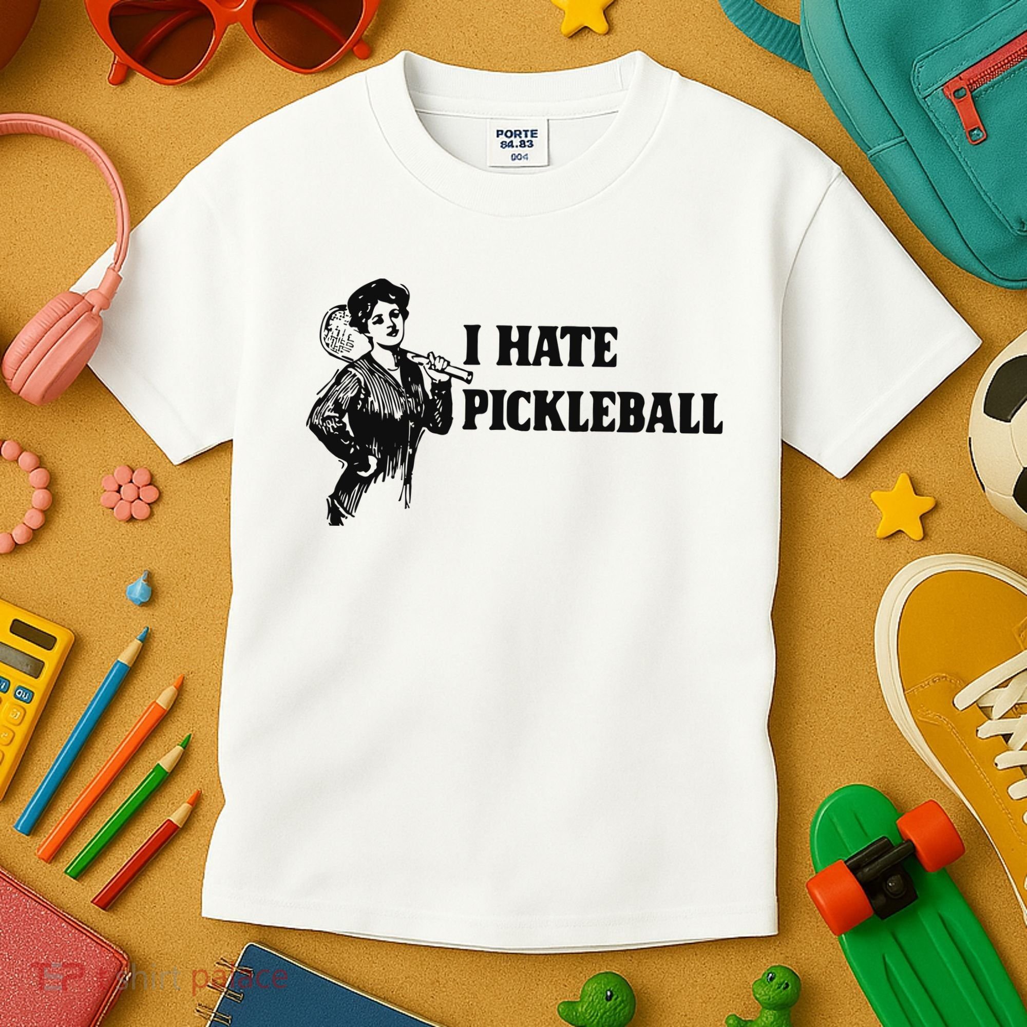 I Hate Pickleball Kids T-Shirt