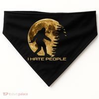 I Hate People Bigfoot USA-Made Doggie Bandana thumb 0