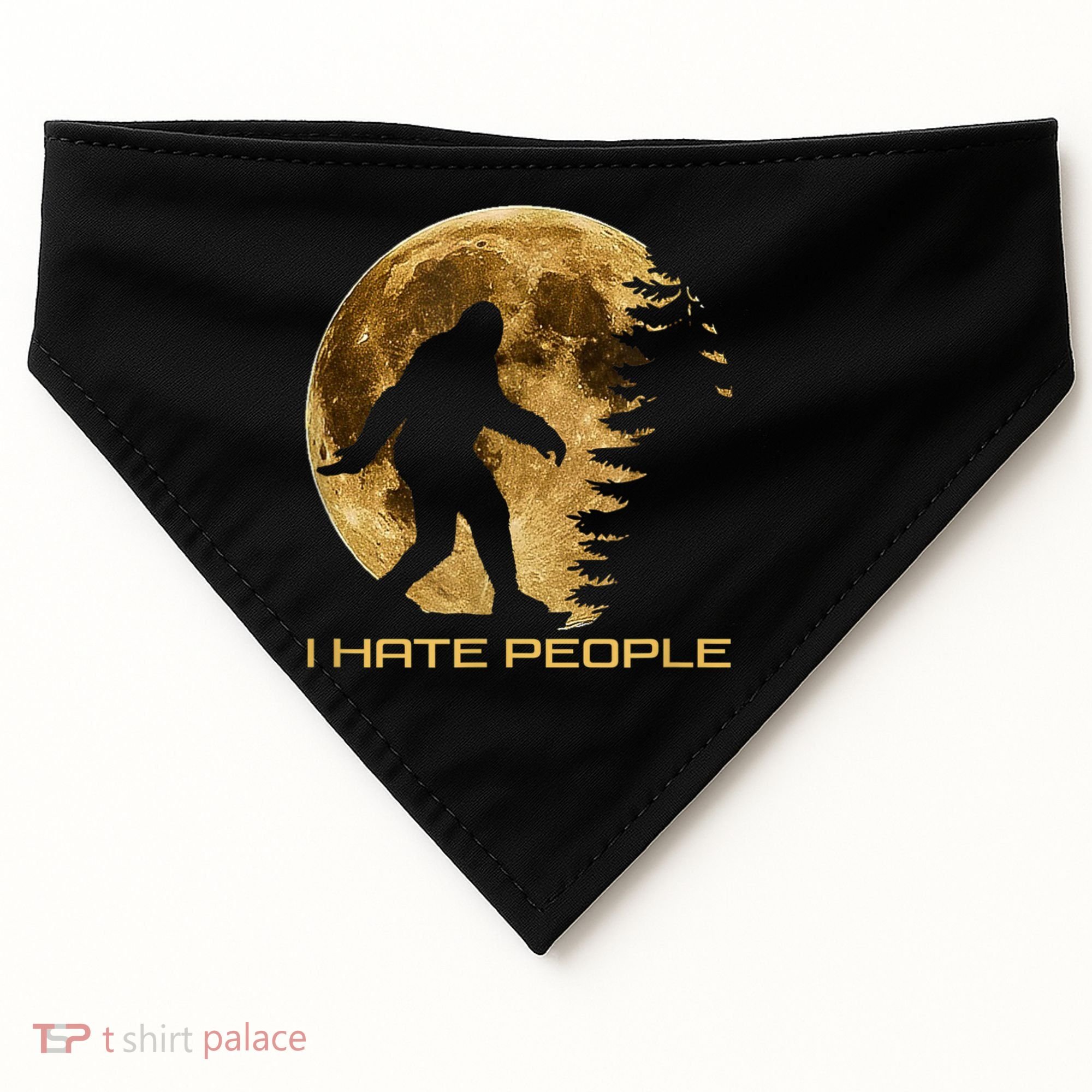 I Hate People Bigfoot USA-Made Doggie Bandana