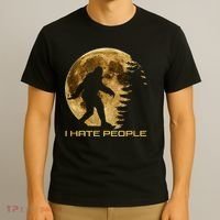 I Hate People Bigfoot T-Shirt thumb 3