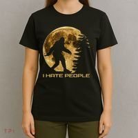 I Hate People Bigfoot T-Shirt thumb 4