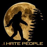 I Hate People Bigfoot Button thumb 1