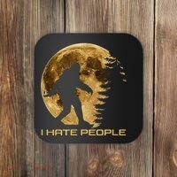 I Hate People Bigfoot Coaster thumb 0