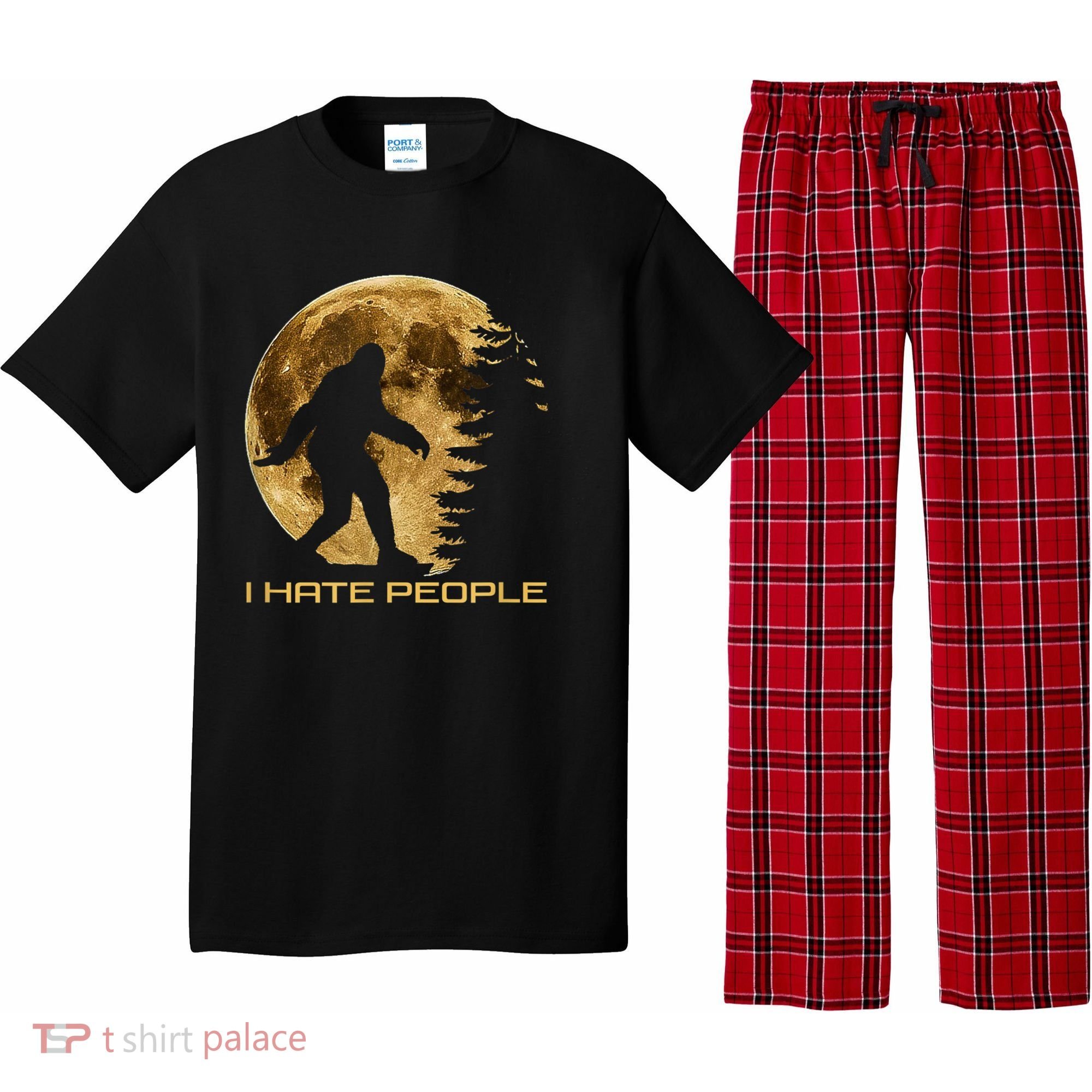 I Hate People Bigfoot Pajama Set