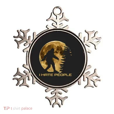 I Hate People Bigfoot Ornament
