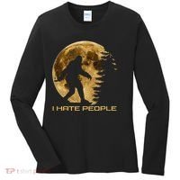 I Hate People Bigfoot Women's Long Sleeve Shirt thumb 0