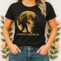 I Hate People Bigfoot Women's T-Shirt thumb 2