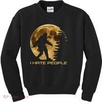 I Hate People Bigfoot Kids Sweatshirt thumb 0
