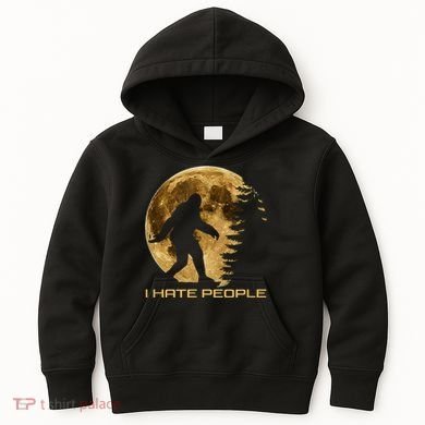 I Hate People Bigfoot Kids Hoodie