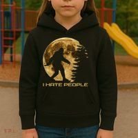 I Hate People Bigfoot Kids Hoodie thumb 3