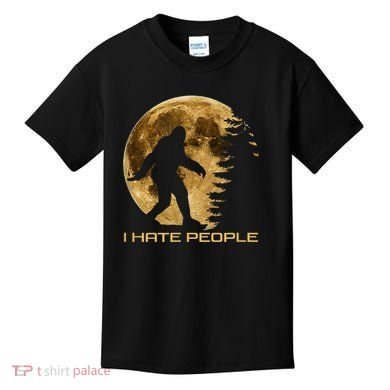 I Hate People Bigfoot Kids T-Shirt