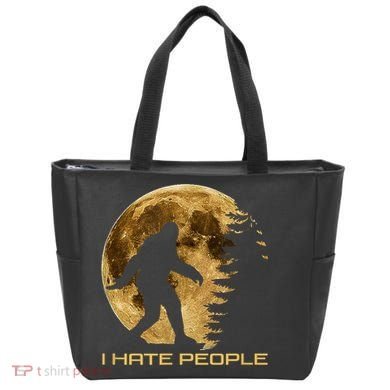 I Hate People Bigfoot Tote Bag