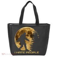 I Hate People Bigfoot Tote Bag thumb 0