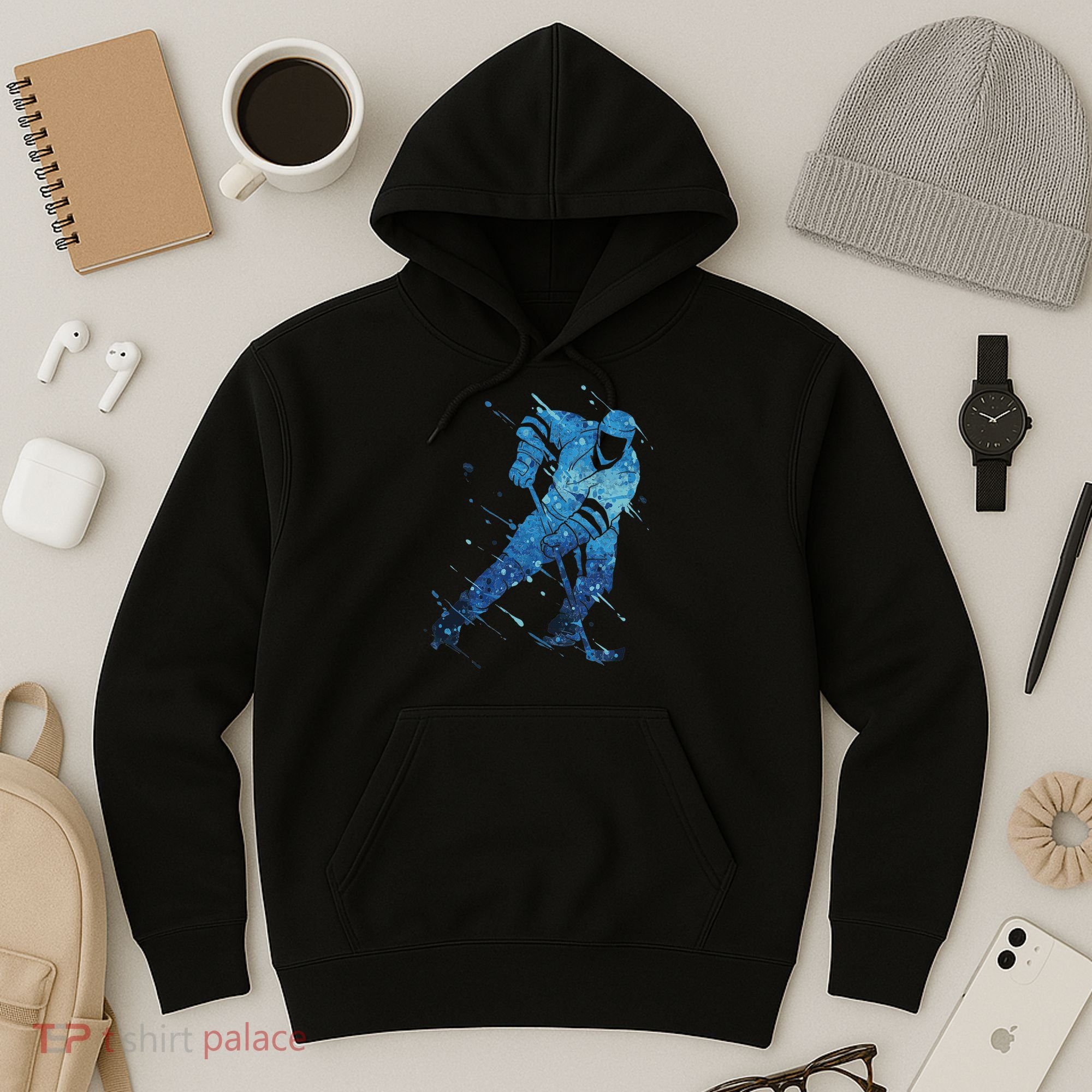 Ice Hockey Player Hoodie