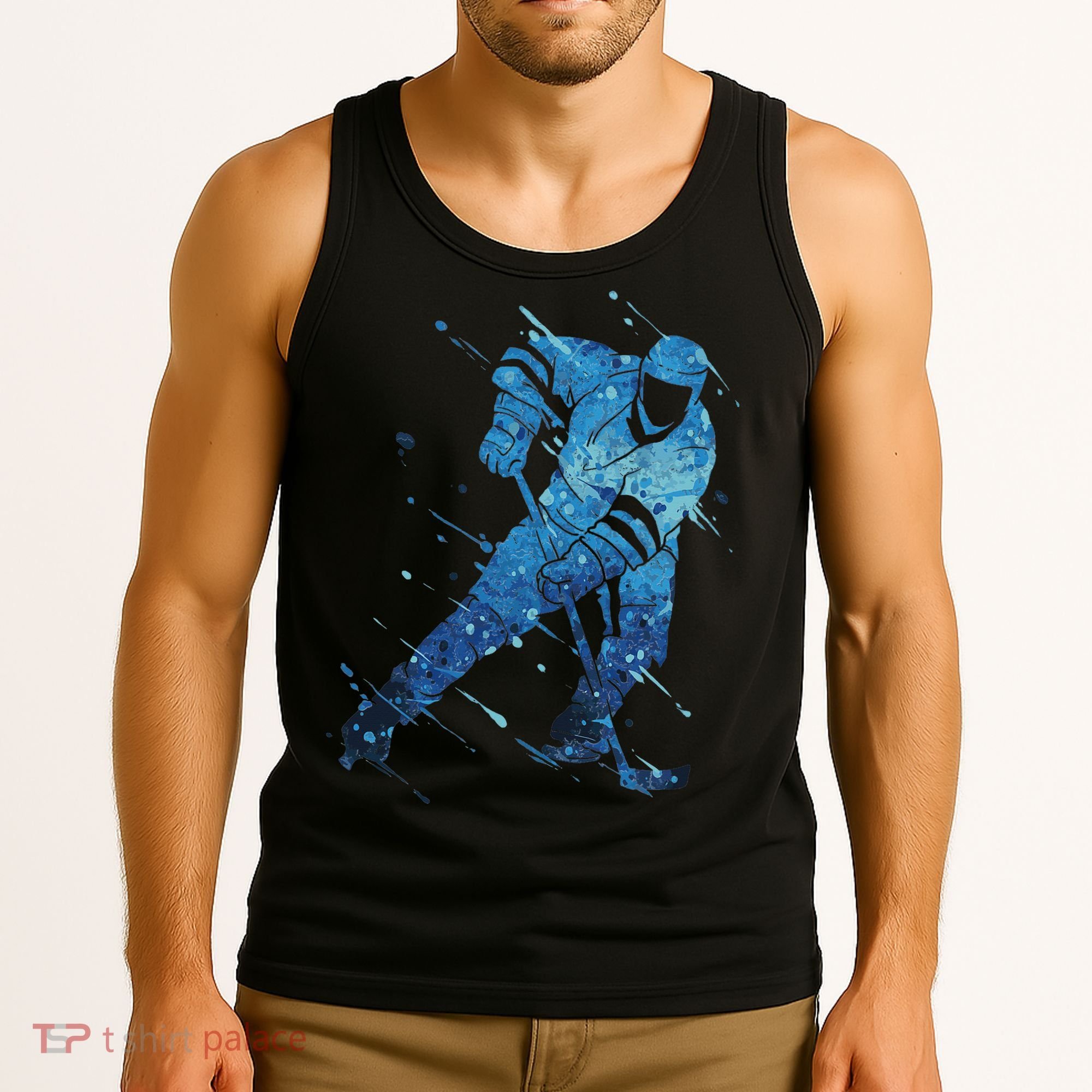 Ice Hockey Player Tank Top