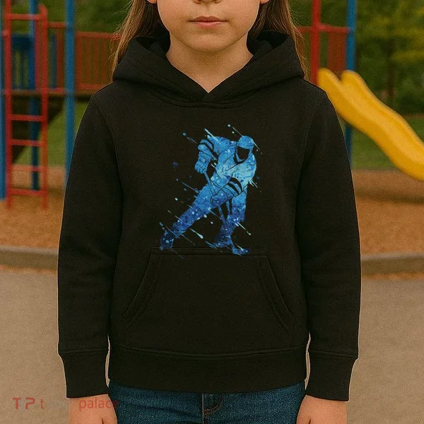 Ice Hockey Player Kids Hoodie