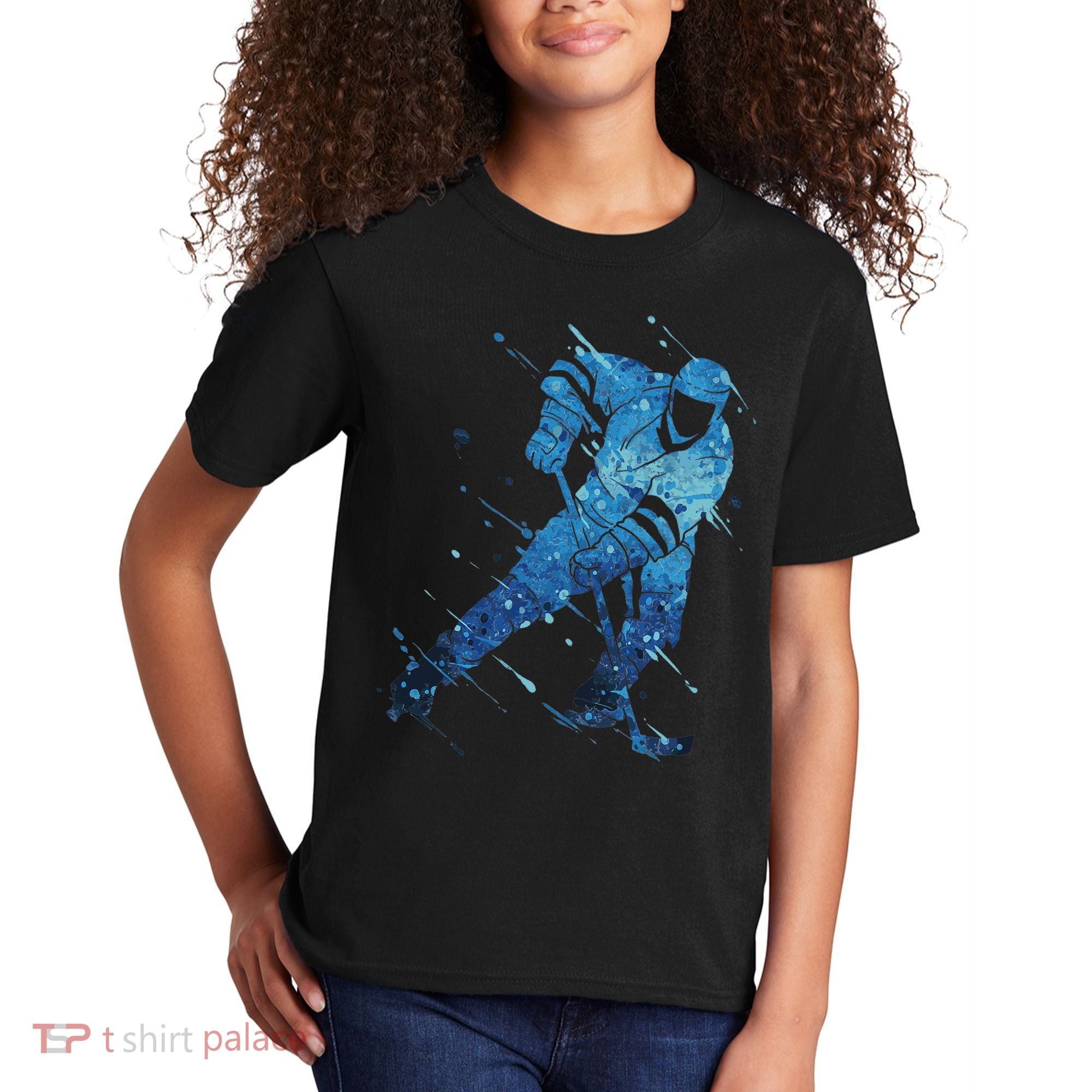 Ice Hockey Player Kids T-Shirt