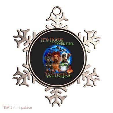 It's Hocus Pocus Time Witches Dachshund Halloween Design Ornament