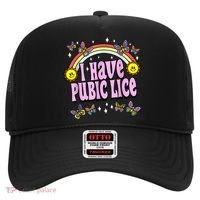I Have Pubic Lice Funny Retro Offensive Inappropriate Meme Hat thumb 0
