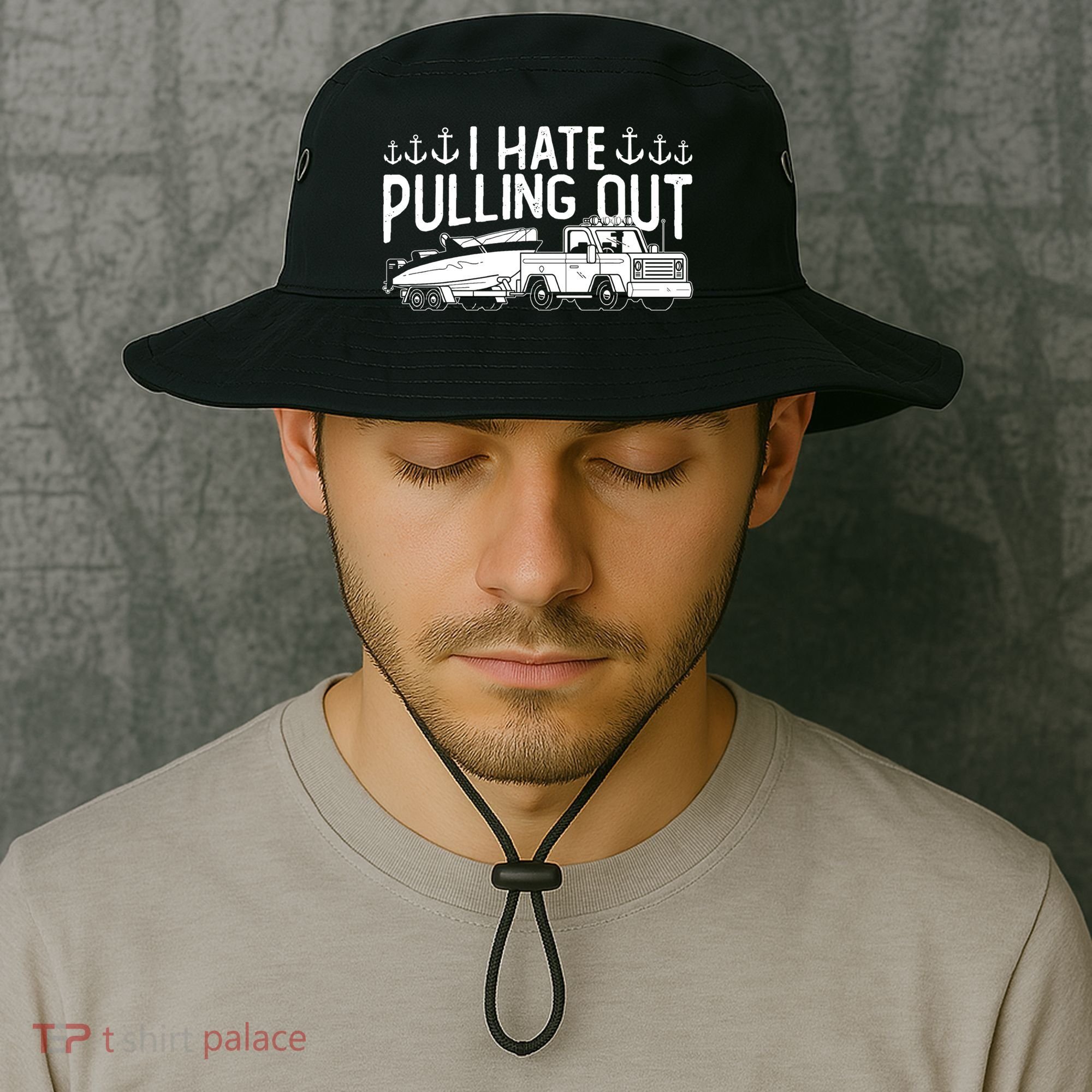I Hate Pulling Out Retro Boating Boat Captain For Cool Gift Bucket Hat