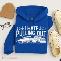 I Hate Pulling Out Retro Boating Boat Captain For Cool Gift Hoodie thumb 4