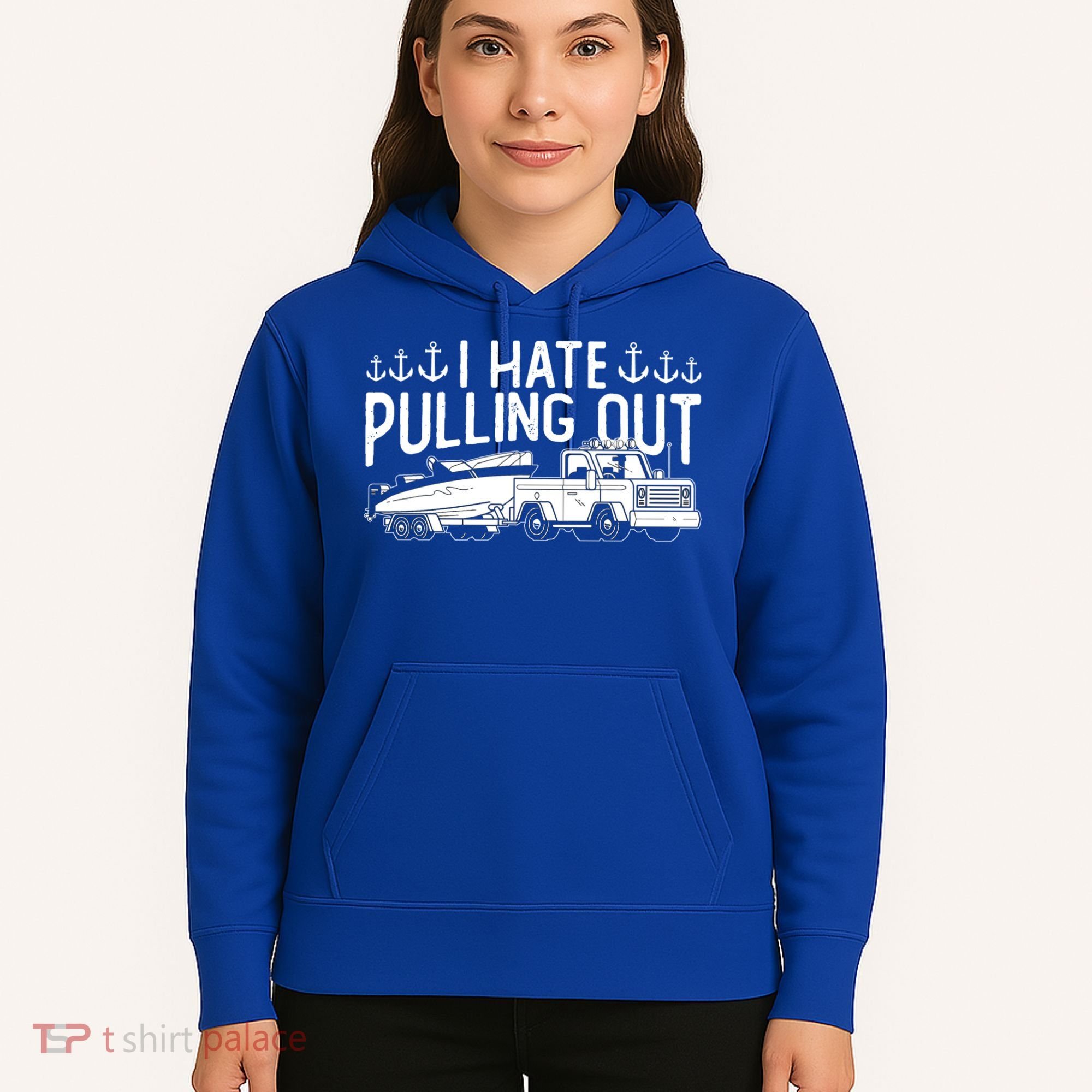 I Hate Pulling Out Retro Boating Boat Captain For Cool Gift Hoodie