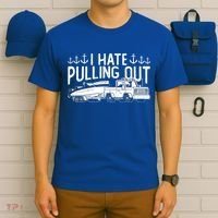 I Hate Pulling Out Retro Boating Boat Captain For Cool Gift T-Shirt thumb 6