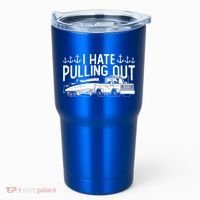 I Hate Pulling Out Retro Boating Boat Captain For Cool Gift Tumbler thumb 0