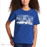 I Hate Pulling Out Retro Boating Boat Captain For Cool Gift Kids T-Shirt thumb 2