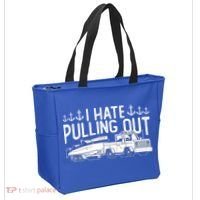 I Hate Pulling Out Retro Boating Boat Captain For Cool Gift Tote Bag thumb 2