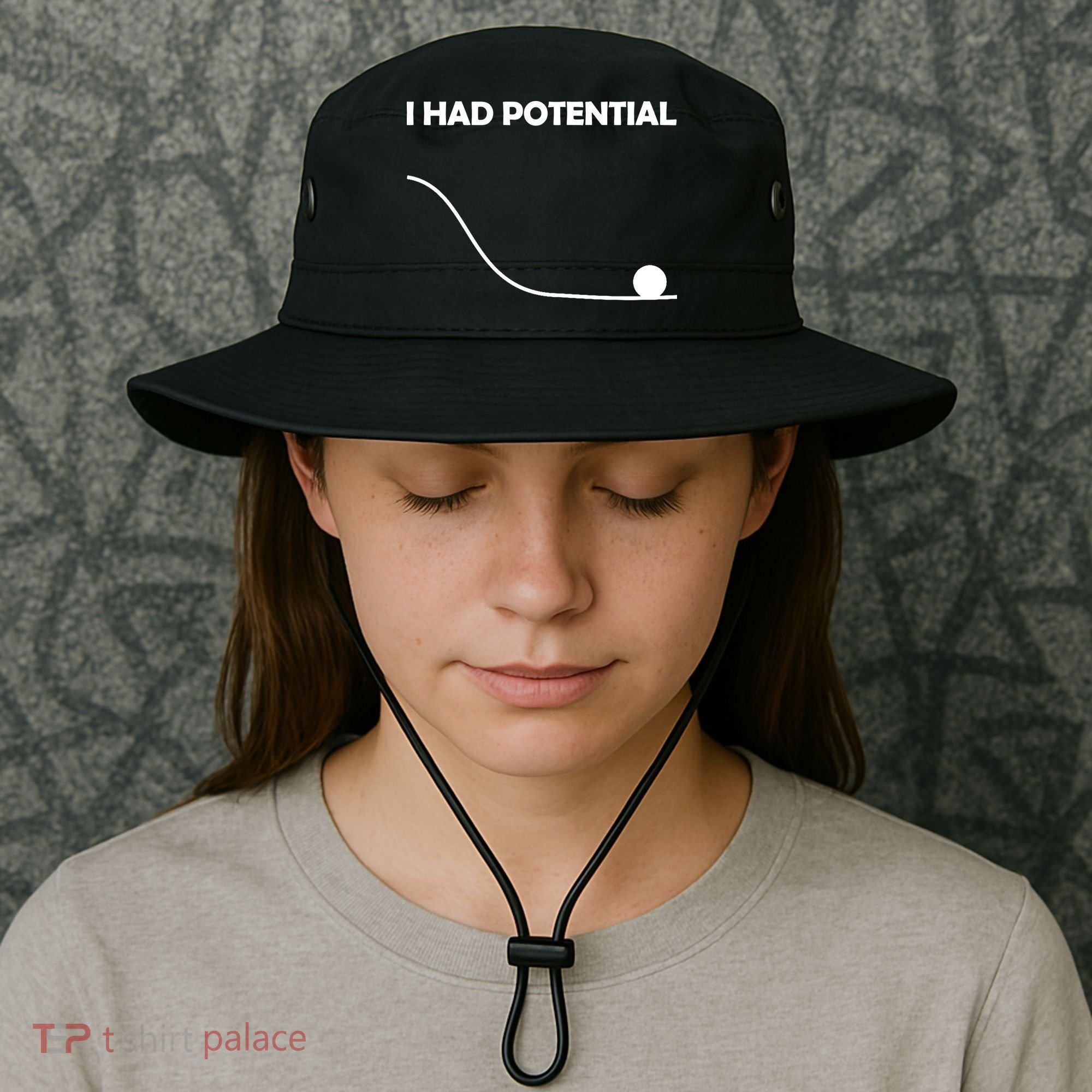 I Had Potential Funny Sarcastic Bucket Hat