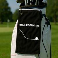 I Had Potential Funny Sarcastic Golf Towel thumb 2