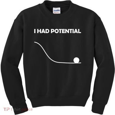 I Had Potential Funny Sarcastic Kids Sweatshirt