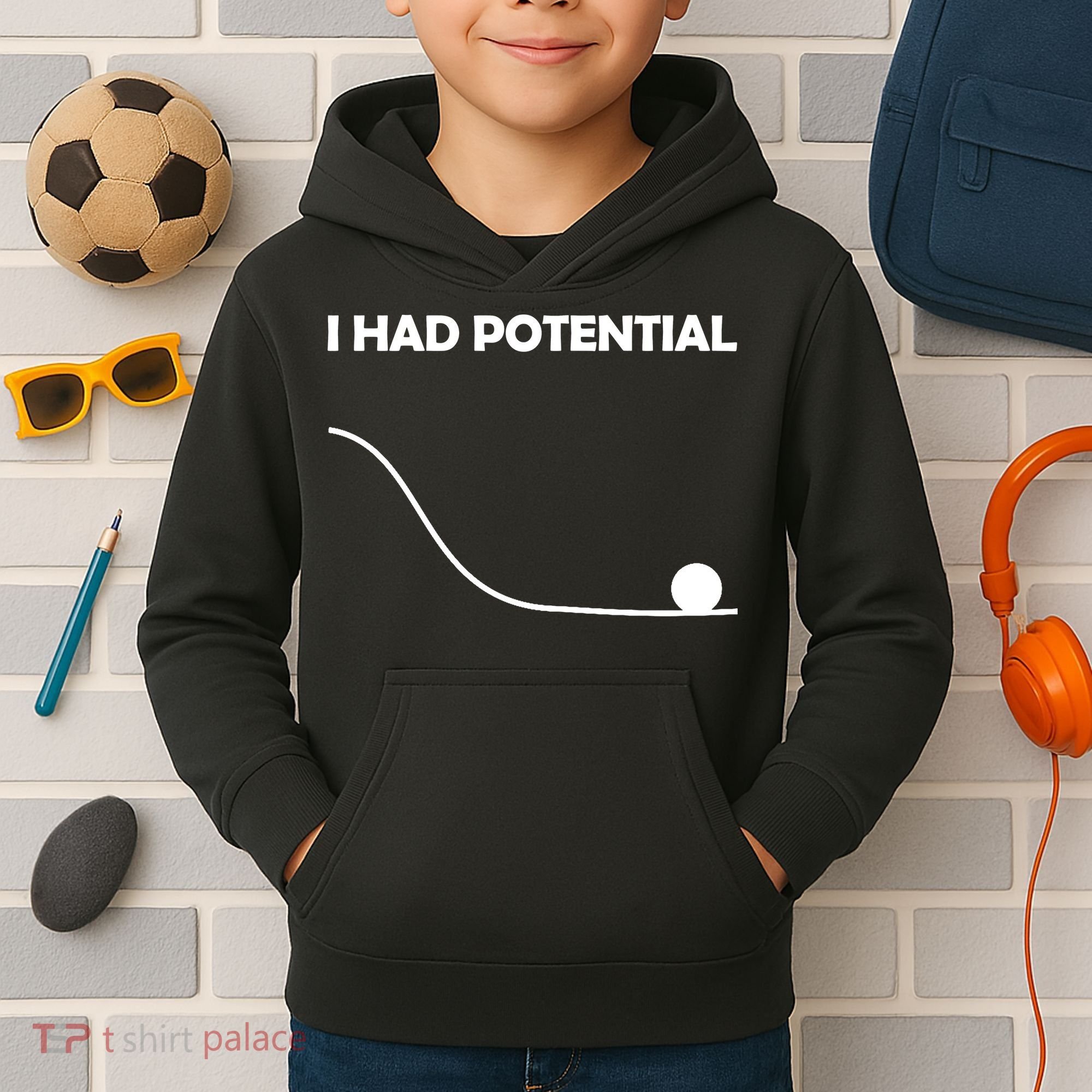 I Had Potential Funny Sarcastic Kids Hoodie