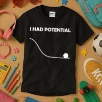 I Had Potential Funny Sarcastic Kids T-Shirt thumb 3
