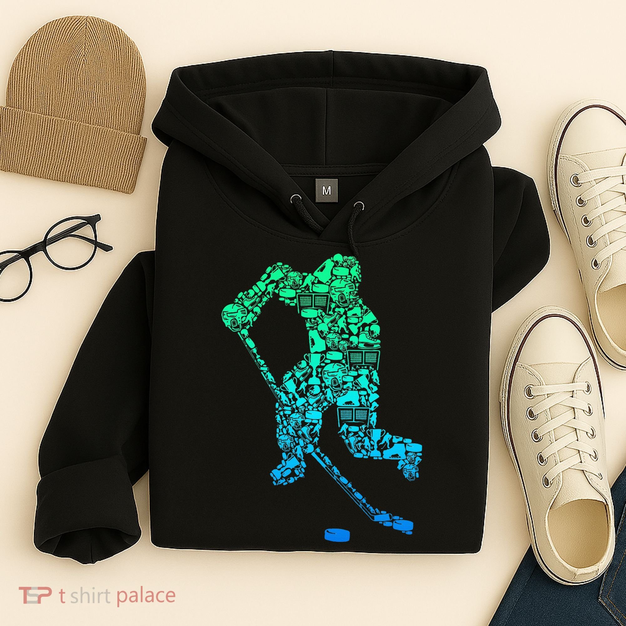 Ice Hockey Player Hoodie