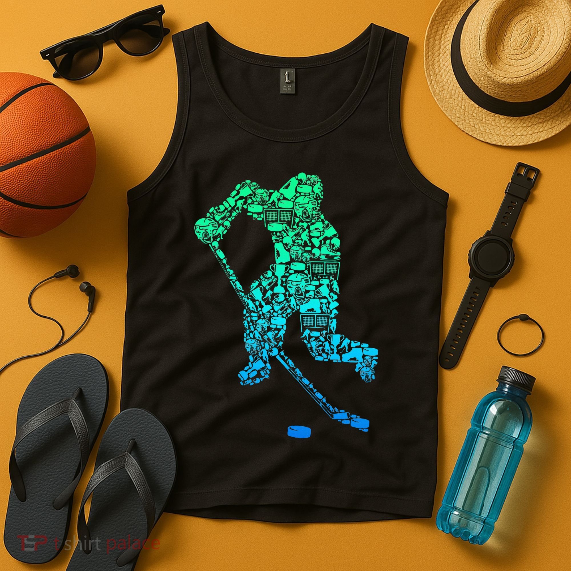 Ice Hockey Player Tank Top