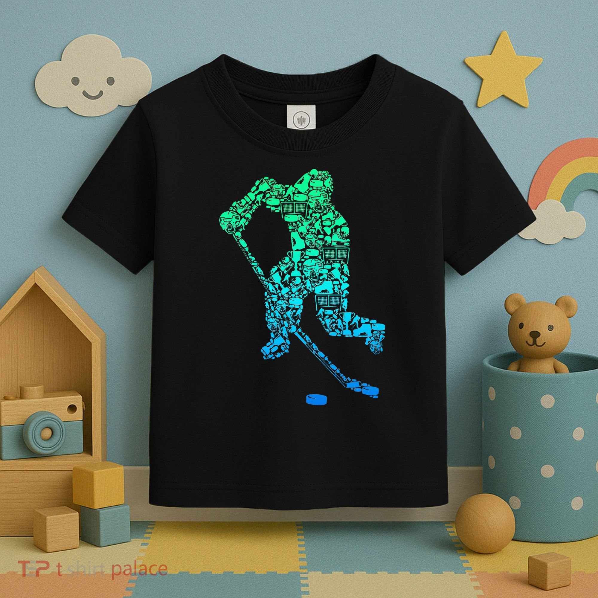Ice Hockey Player Toddler T-Shirt