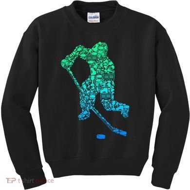 Ice Hockey Player Kids Sweatshirt