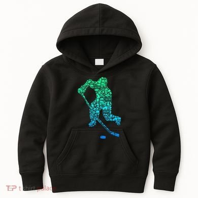 Ice Hockey Player Kids Hoodie