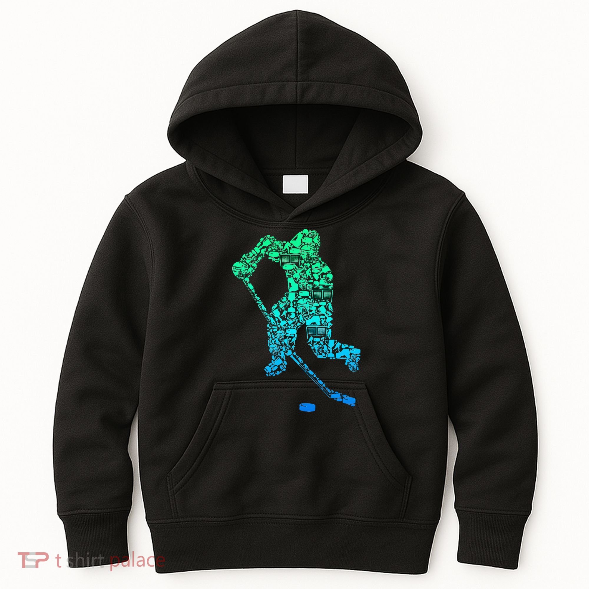 Ice Hockey Player Kids Hoodie