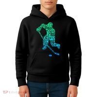 Ice Hockey Player Kids Hoodie thumb 4